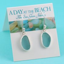 Alluring A-1 Aqua Sea Glass Earrings