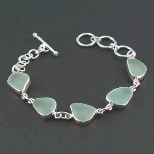 Sassy Sea Foam Sea Glass Bracelet