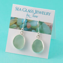 Elegant Sea Foam Sea Glass Earrings
