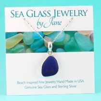 Gorgeous Cobalt Blue Sea Glass Pendant