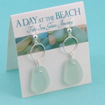 Serene Sea Foam Sea Glass Earrings