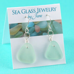 Serene Sea Foam Sea Glass Earrings
