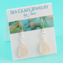 Precious Pink Sea Glass Earrings