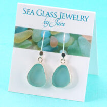 Gorgeous Aqua Sea Glass Earrings