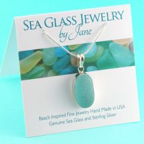 Sweet Aqua Sea Glass Pendant