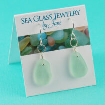 Super Sea Foam Sea Glass Earrings