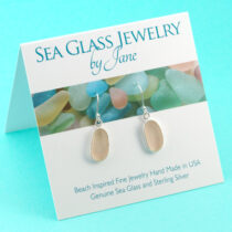 Perfect Pink Sea Glass Earrings