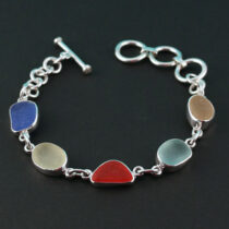 Colorful Sea Glass Bracelet
