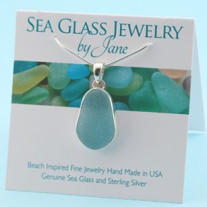 Alluring Aqua Sea Glass Pendant