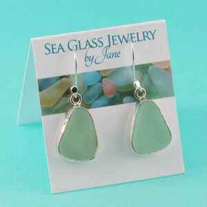 Stylish Sea Foam Sea Glass Earrings
