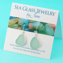 Soothibnbg Sea Foam Sea Glass Earrings