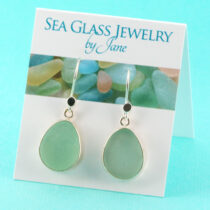 Stylish Sea Foam Sea Glass Earrings