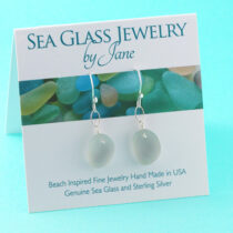 Gorgeous Gray Sea Glass Earrings