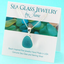 Alluring Aqua Sea Glass Pendant