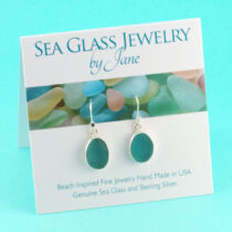 Ocean Aqua Sea Glass Earrings