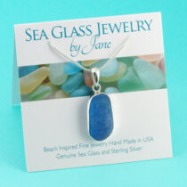 Rare Turquoise Sea Glass Pendant