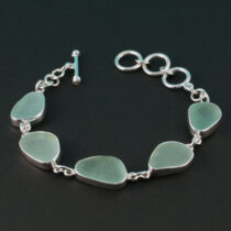 Sassy Sea Foam Sea Glass Bracelet