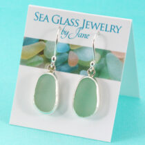 Elegant Sea Foam Green Sea Glass Earrings