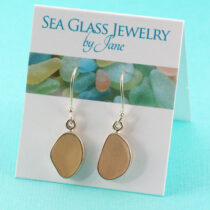 Pretty Pink Sea Glass Earrings