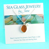 Cinnamon Bezel Set Pendant with Pearl