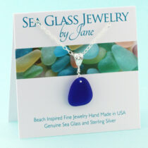Bermuda Blue Sea Glass Necklace