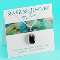 Purple Shades Sea Glass Multi Pendant