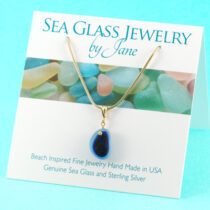 Blue Colors Multi Sea Glass Pendant