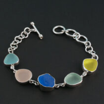 Beautiful Colors Sea Glass Bracelet