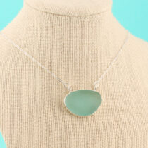 Stunning Ocean Aqua Sea Glass Pendant
